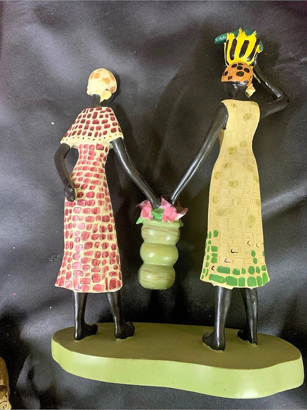 Figurative Sculpture Green & Black